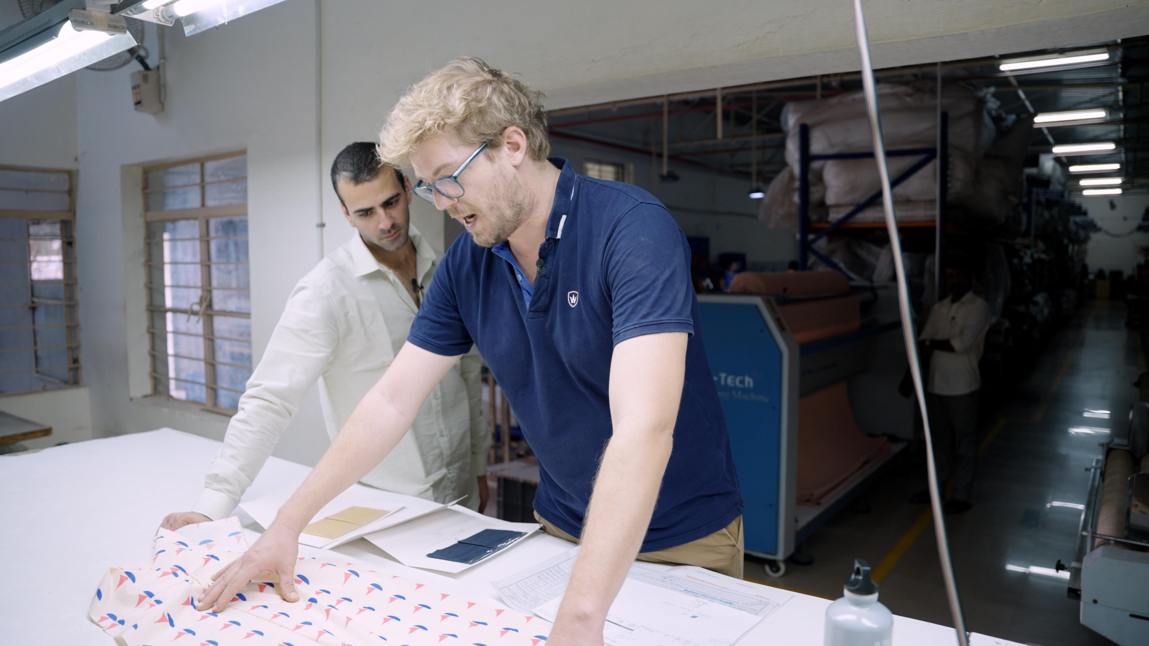 With Erwann at Birdy Exports - Bangalore, India