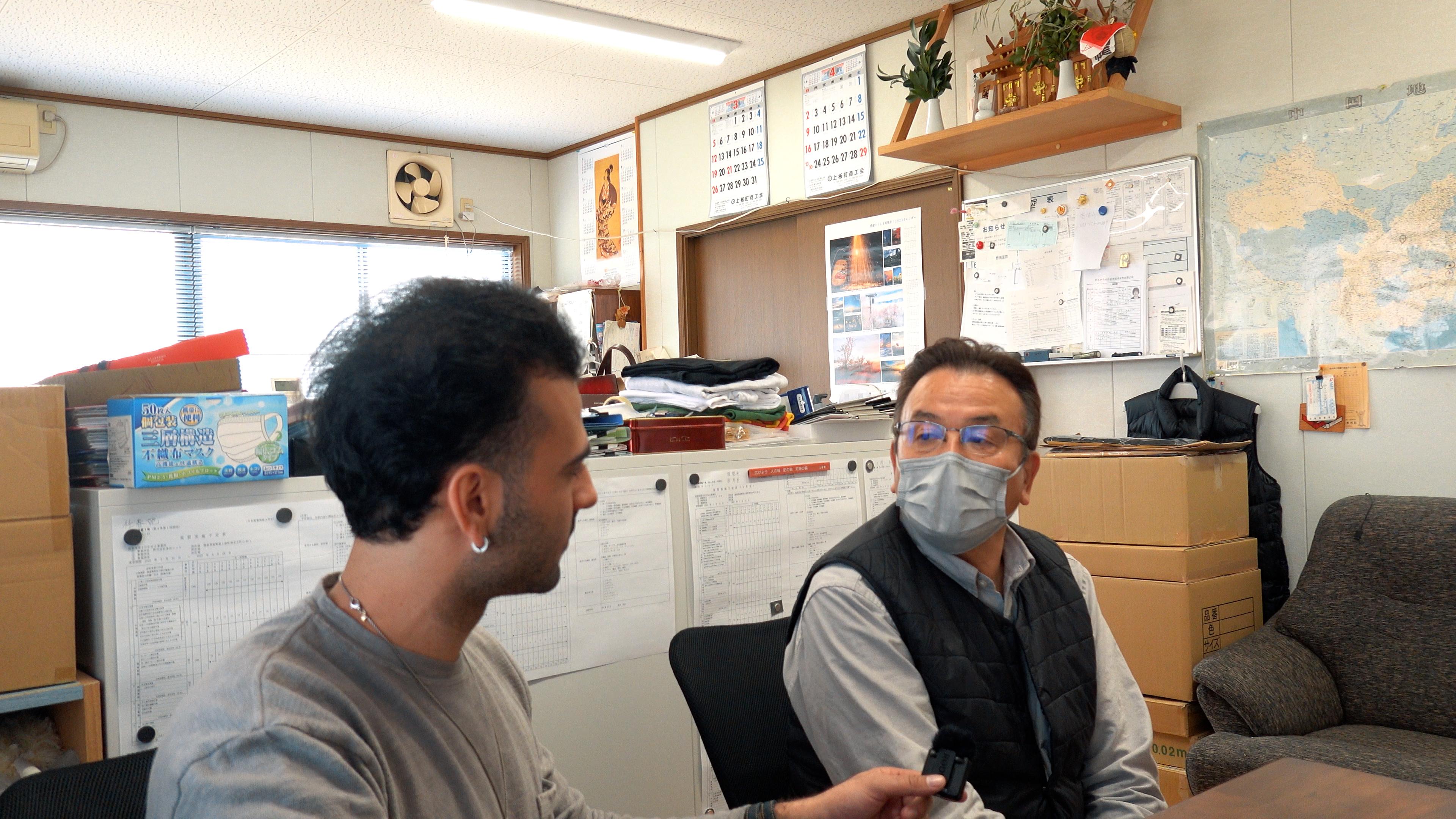 With Shigekazu at Tadaknit - Okayama, Japan